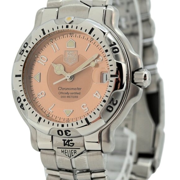 Midsize 35mm Tag Heuer 6000 Series Auto Copper Chronometer Watch (WH5216-K1) B+P - Picture 2 of 13
